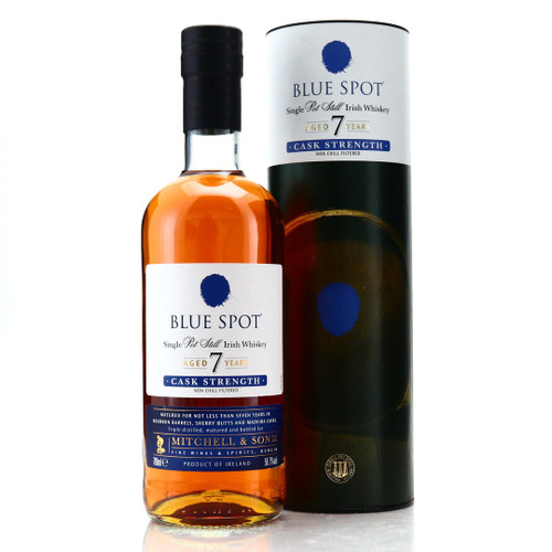 Buy Blue Spot 7 Year Cast Strength Whiskey online at sudsandspirits.com and have it shipped to your door nationwide.