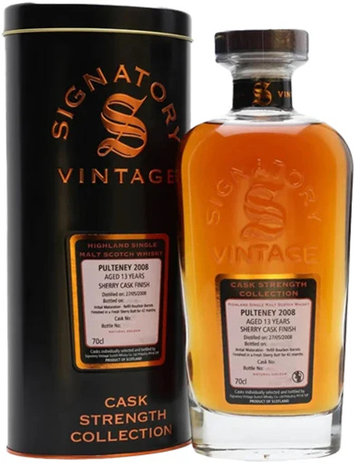 Buy Signatory Vintage Pulteney 2008 13 Year Old Single Malt Whiskey online at sudsandspirits.com and have it shipped to your door nationwide.