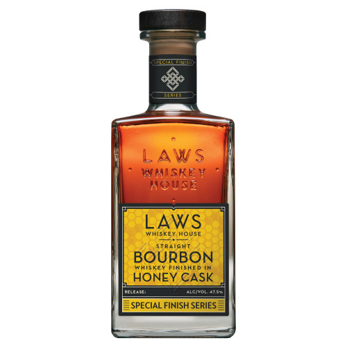 Buy Laws Whiskey Honey Cask Finished Bourbon online at sudsandspirits.com and have it shipped to your door nationwide.