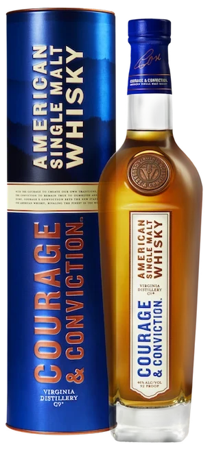 Buy Virginia Whiskey American Single Malt Courage & Conviction online at sudsandspirits.com and have it shipped to your door nationwide.