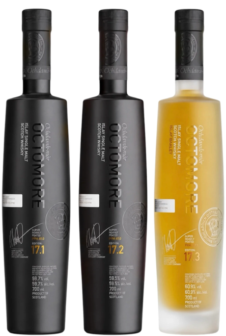 Buy Bruichladdich Octomore Single Malt Scotch Whisky Series 17 Bundle online at sudsandspirits.com and have it shipped to your door nationwide.