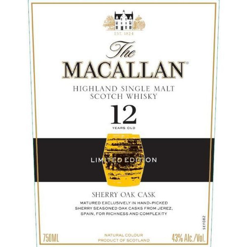 The Macallan 12 Year Old Sherry Oak Limited Edition