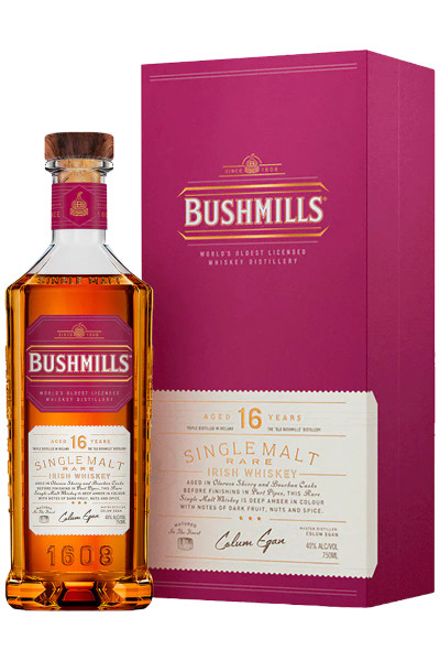 Buy Bushmills 16 Year Old Single Malt Irish Whiskey online at sudsandspirits.com and have it shipped to your door nationwide.