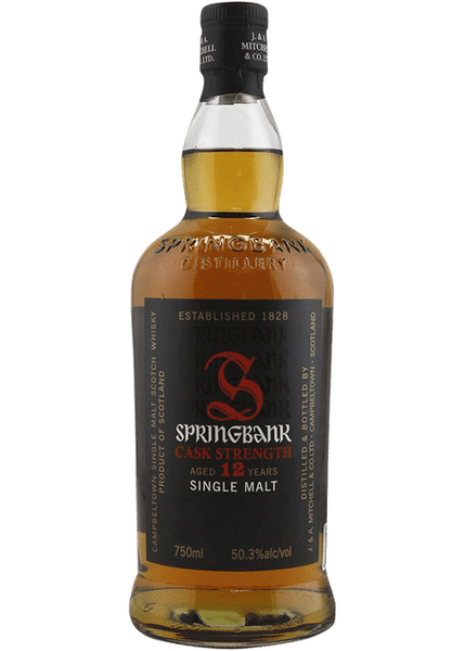 Buy Springbank 12 year cask strength scotch whiskey online at sudsandspirits.com