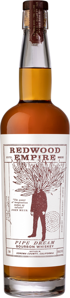 Buy Redwood Empire Pipe Dream Bourbon Whiskey online at sudsandspirits.com and have it shipped to your door nationwide. Redwood Empire Pipe Dream Bourbon Whiskey is Named for the 14th tallest tree on the planet, Pipe Dream is our first Bourbon whiskey. Pipe Dream Bourbon is made from a high corn mash-bill and blended from barrels aged between four and twelve years. Smooth and complex, it is a true sipping whiskey.