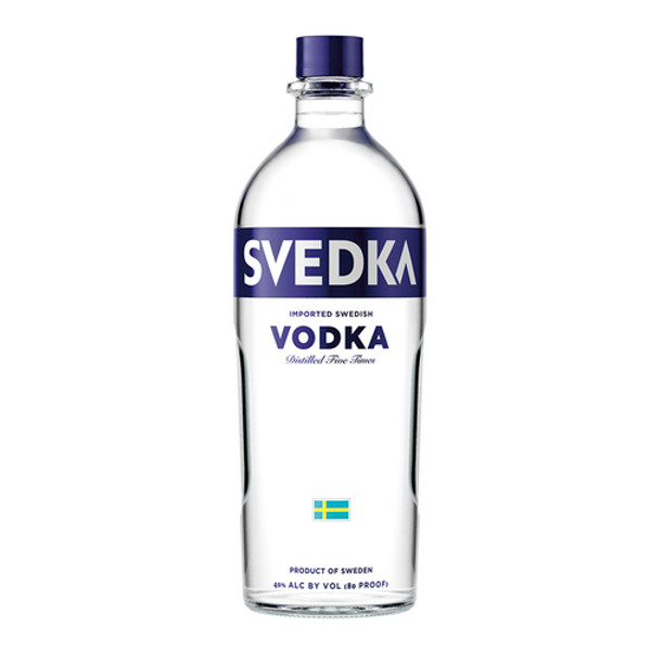 SVEDKA Vodka is smooth and easy drinking with a subtle, rounded sweetness that's ideal for mixing cocktails. Crafted using the finest spring water and Swedish winter wheat, this vodka is distilled five times to remove impurities. Continuous distillation ensures that ingredients are constantly moving and the winter wheat, yeast and water never stall or pool. The result is a bottle of vodka with a pure, clear taste and crisp finish with a balanced body, making it a bold, crowd-pleasing choice.