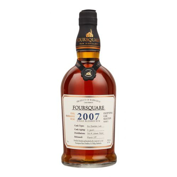 Buy Foursquare 2008 Single Blended Rum 12 Year Old Exceptional Cask Selection is single blended rum matured in ex-bourbon casks for 12 years in St. Phillip Barbados online at sudsandspirits.com and have it shipped to your door nationwide.