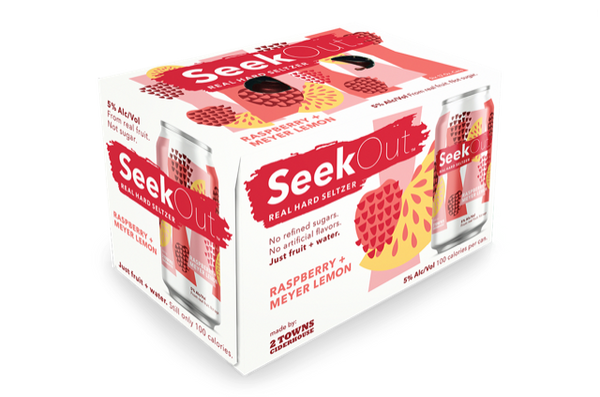 SeekOut Raspberry + Meyer Lemon Cider 6-Pack Can (12oz)