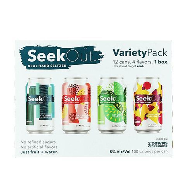 SeekOut Variety Cider 12-Pack Can (12oz)