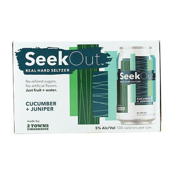 SeekOut Cucumber + Juniper Cider 6-Pack Can (12oz)