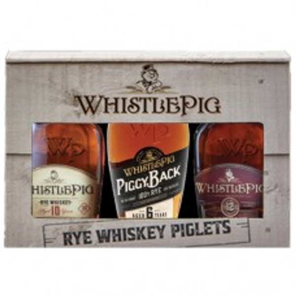 Buy WhistlePig Piglets Straight Rye Whiskey Gift Box online at sudsandspirits.com and have it shipped to your door nationwide.