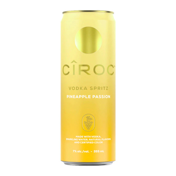 Buy CÎROC VODKA SPRITZ PINEAPPLE PASSION SINGLE CAN (12oz) online at sudsandspirits.com and have it shipped to your door nationwide.