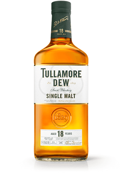 Buy Tullamore D.E.W. 18 Year Old Single Malt Aged whiskey online at sudsandspirits.com and have it shipped to your door nationwide.