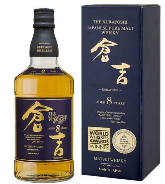 Buy Kurayoshi 8 Year Old Pure Malt Japanese Whisky online at sudsandspirits.com and have it shipped to your door nationwide.