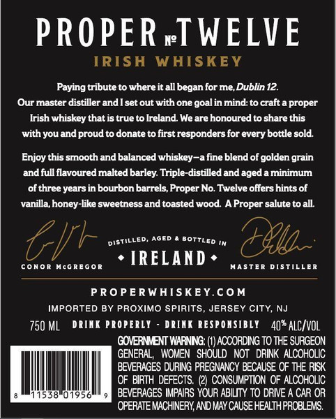 Buy Proper No. Twelve Irish Whiskey online at sudsandspirits.com and have it shipped to your door nationwide.