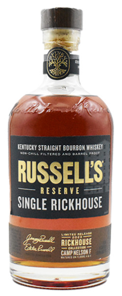 Buy Russell’s Reserve Single Rickhouse Camp F Bourbon Whiskey online at sudsandspirits.com and have it shipped to your door nationwide.