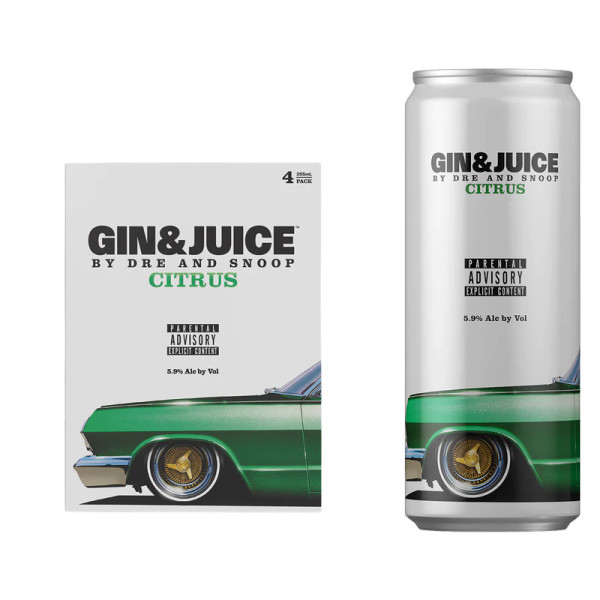 Buy Gin & Juice Citrus by Dre and Snoop Can Cocktail online at sudsandspirits.com and have it shipped to your door nationwide.