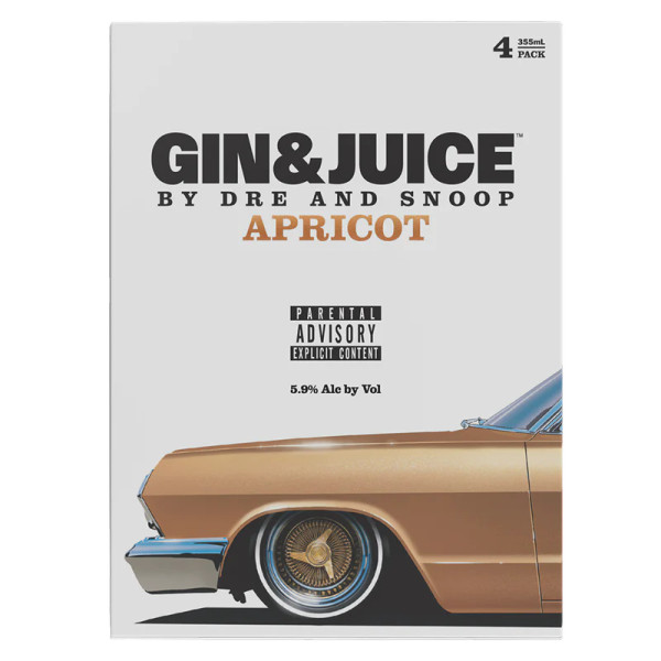 Buy Gin & Juice Apricot by Dre and Snoop Can Cocktail online at sudsandspirits.com and have it shipped to your door nationwide.