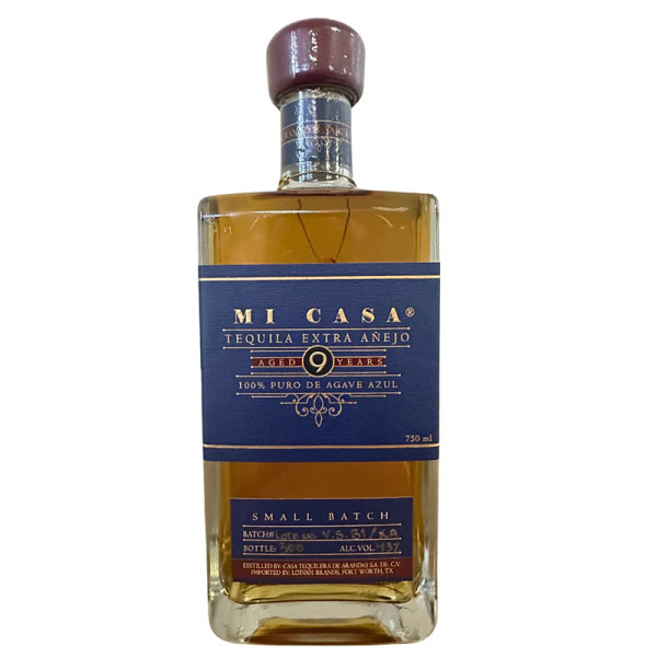 Buy Mi Casa Tequila Small Batch 9 Year Extra Anejo online at sudsandspirits.com and have it shipped to your door nationwide.