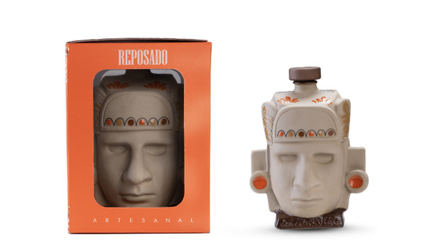 Buy Catocho Aztec Reposado Tequila Ceramic Hand Painted online at sudsandspirits.com and have it shipped to your door nationwide.