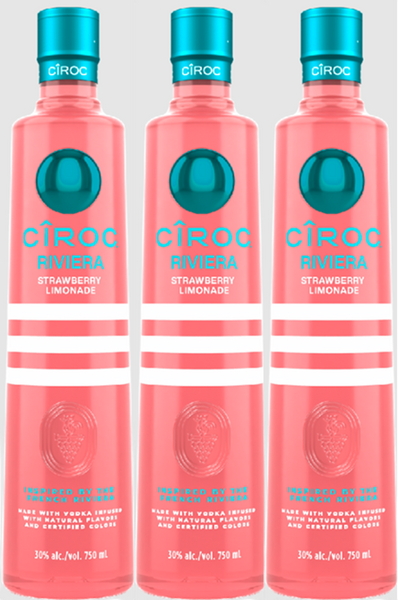 Buy Ciroc Riviera Strawberry Limonade Vodka*3 PACK* online at sudsandspirits.com and have it shipped to your door nationwide.