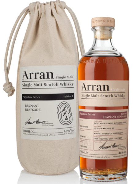 Buy The Arran Single Malt Scotch Whisky Signature Series Edition 1 Remnant Renegade online at sudsandspirits.com and have it shipped to your door nationwide.