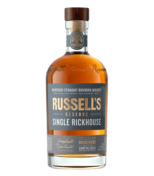 Buy Russell's Reserve Single Rickhouse Camp Nelson B Bourbon Whiskey online at sudsandspirits.com and have it shipped to your door nationwide.