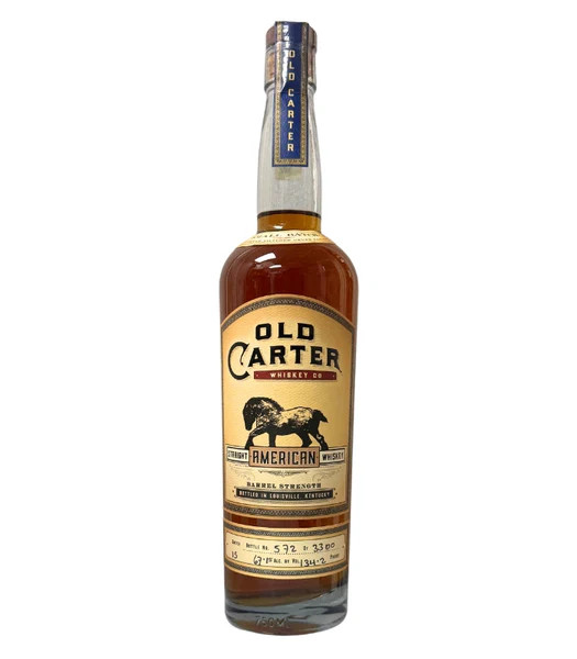 Buy Old Carter Straight American Whiskey Barrel Strength Batch #15 online at sudsandspirits.com and have it shipped to your door nationwide.
