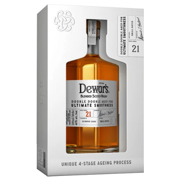 Buy Dewar's 21 Year Double Double Aged Blended Scotch Whisky online at sudsandspirits.com and have it shipped to your door nationwide.