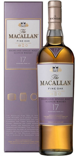 Buy Macallan Fine Oak 17 Year Old Single Malt Scotch Whisky online at sudsandspirits.com and have it shipped to your door nationwide.