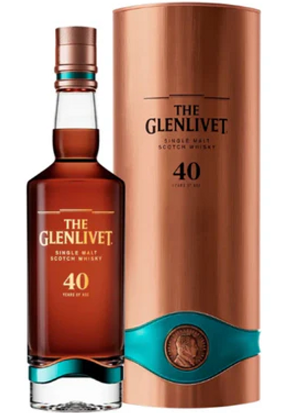 Buy The Glenlivet 40 Year Old Single Malt Scotch Whisky online at sudsandspirits.com and have it shipped to your door nationwide.