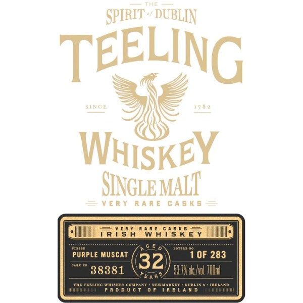 Buy Teeling Whiskey Single Malt Irish Whiskey Very Rare Casks Purple Muscat Aged 32 Year online at sudsandspirits.com and have it shipped to your door nationwide.