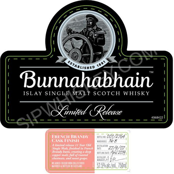 Bunnahabhain French Brandy Cask Finish