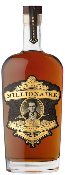 Buy The First Millionaire American Barley Whiskey Aged 4 Years online at sudsandspirits.com and have it shipped to your door nationwide.