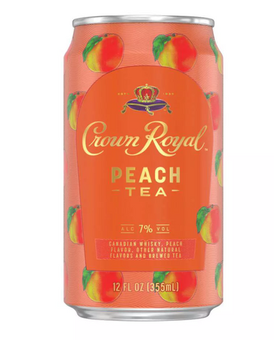 Crown Royal Peach Tea Whisky Can Cocktail (Single 12oz Can