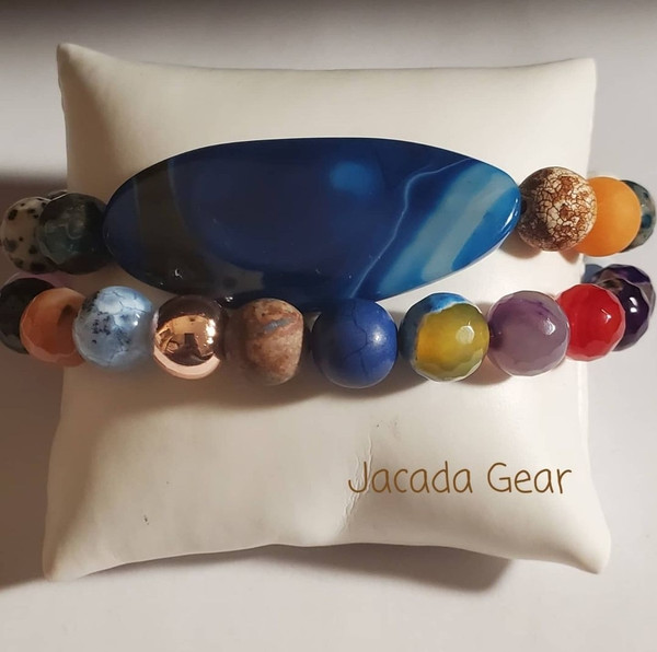 Gumbo Focal Blue Agate
