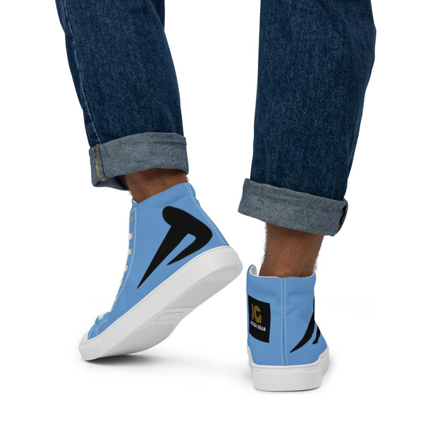 Men’s high top canvas Blue B