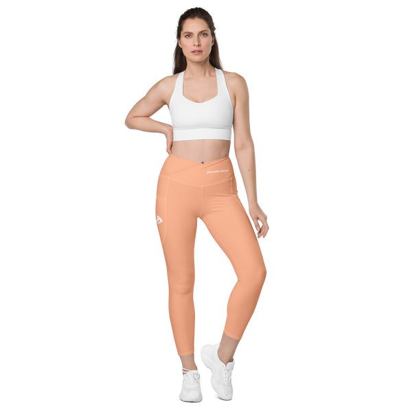 Crossover Leggings with Pockets Mandys Pink