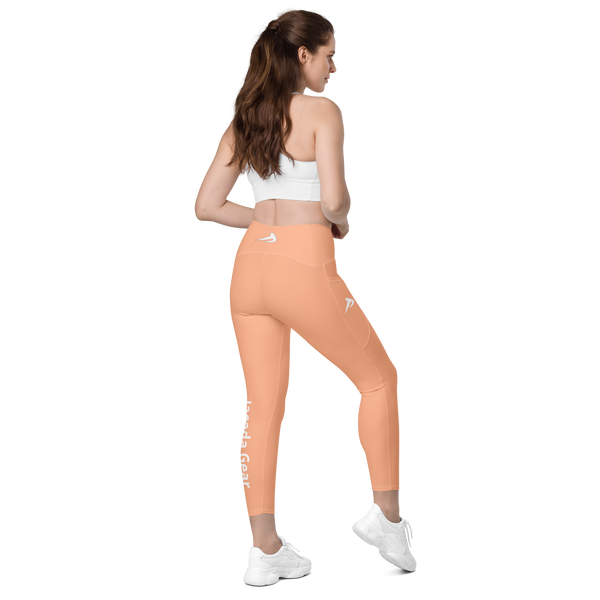 Crossover Leggings with Pockets Mandys Pink