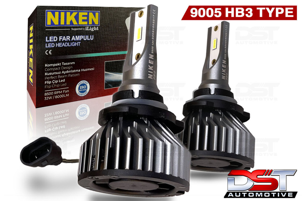 LIGHTFOX Pair Philips 9005 HB3 LED Headlight Kit High/Low Beam Replace  Xenon Halogen Globe