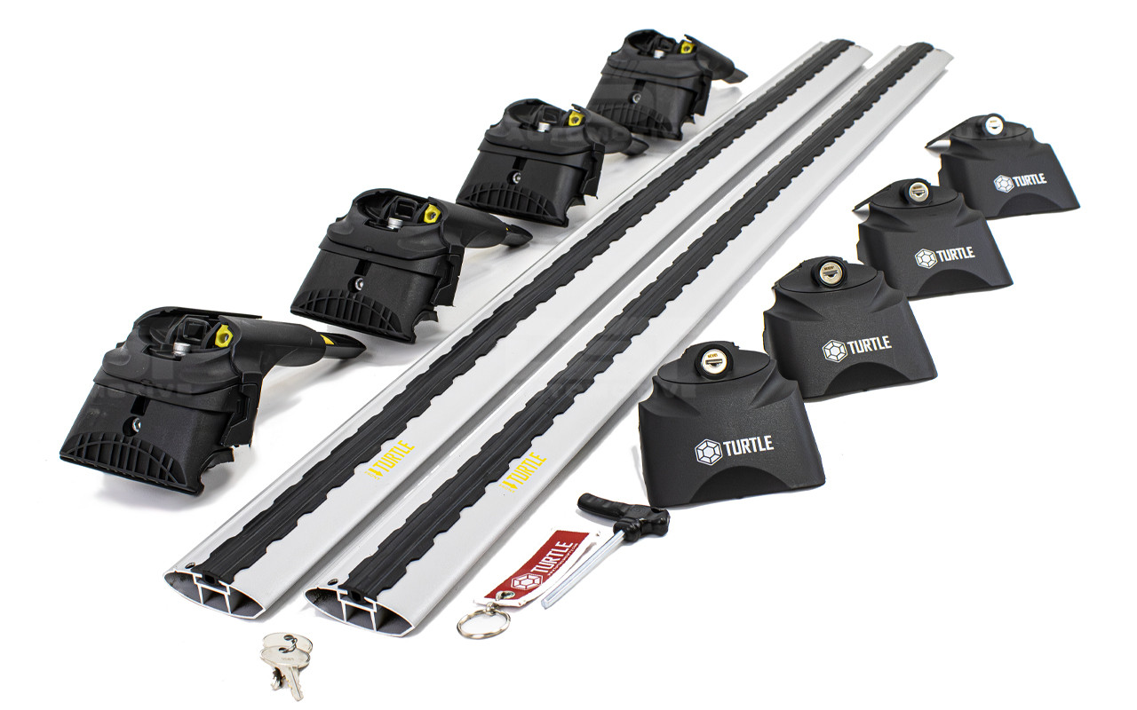 Turtle AIR Roof Bars silver Similar to the THULE Roof Bars silver