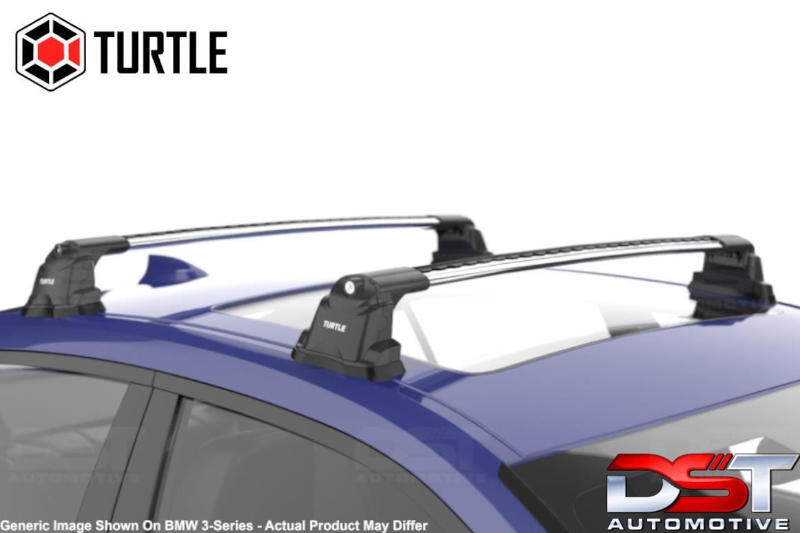 E80 Root Rack Turtle Air 3 Roof Rack System For BMW 3-SERIES (E90) 2006-2011 Silver