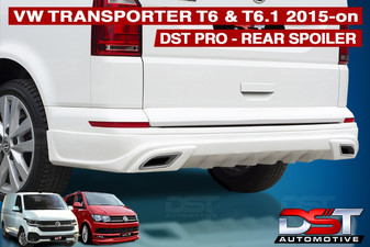 DST Pro REAR BUMPER SPOILER VW T6 & T6.1 Tailgate 2015-on