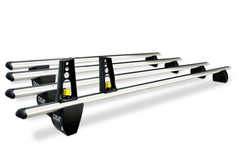 VW T5/T5.1 DST Pro Heavy Duty Lockable Roof Bar Set x4 - 2003-15