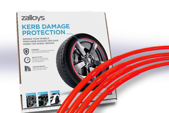 Zalloys Professional Alloy Wheel Protectors Set of 4 - Rosso Red - Fits 20" Rims
