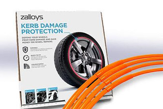 Zalloys Professional Alloy Wheel Protectors Set of 4 - Atomic Orange - Fits 19" Rims