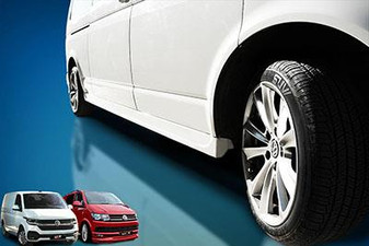 DST Pro SIDE SKIRTS VW T5 2003-2015 LWB