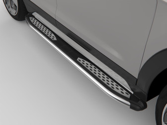 Plus Black Running Board Side Steps For Vauxhall Combo Life 2019-on SWB