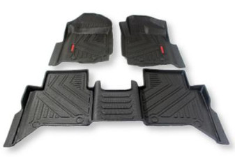 Heavy Duty Black Floor Mat Covers For Ford Ranger T7 T8 2015-2022
