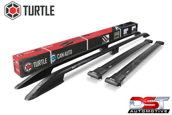 Ford Transit Custom Roof Rail & Crossbar set- 2023-on Black SWB